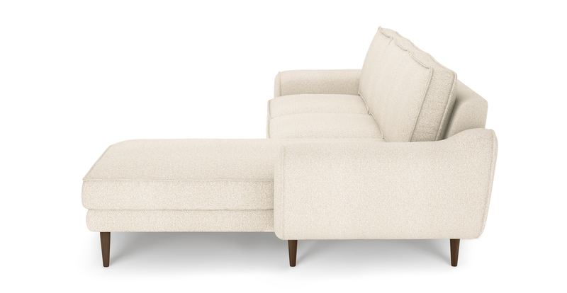 Klem 280 x 171 Sectional wooden leg - Bouclé