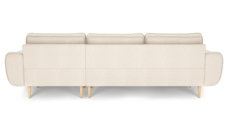 Klem 280 x 171 Sectional wooden leg - Bouclé