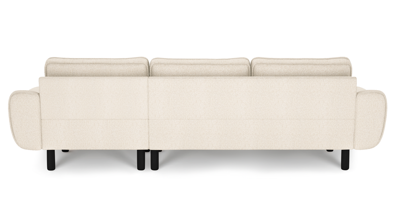 Klem 280 x 171 Sectional Cylindrical Wooden leg - Bouclé