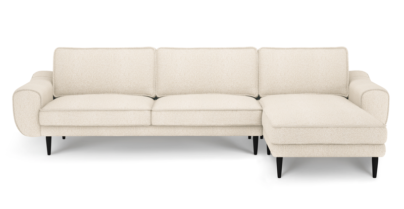 Klem 306 x 171 sectional wooden leg - bouclé