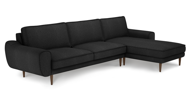 Klem 306 x 171 sectional wooden leg - bouclé