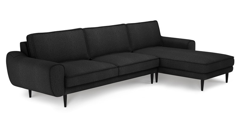 Klem 306 x 171 sectional wooden leg - bouclé