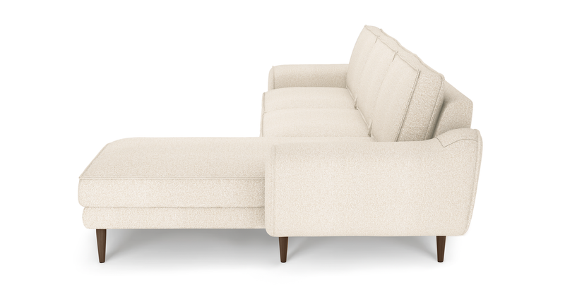 Klem 306 x 171 sectional wooden leg - bouclé