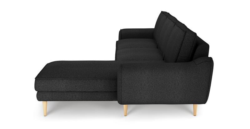 Klem 306 x 171 sectional wooden leg - bouclé