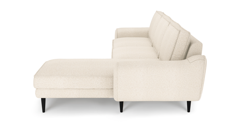 Klem 306 x 171 sectional wooden leg - bouclé