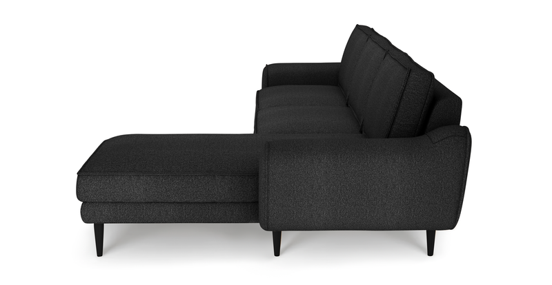 Klem 306 x 171 sectional wooden leg - bouclé