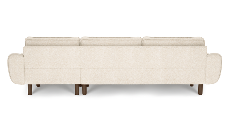 Klem 306 x 171 Sectional Cylindrical Wooden leg - Bouclé