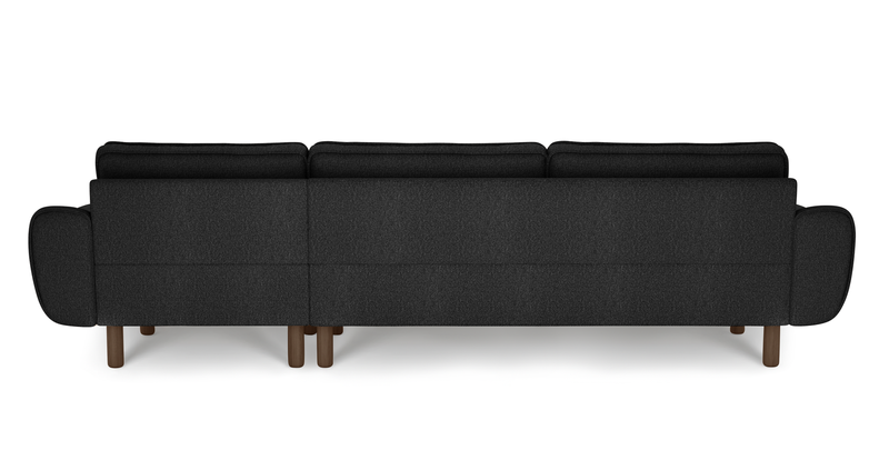 Klem 306 x 171 Sectional Cylindrical Wooden leg - Bouclé