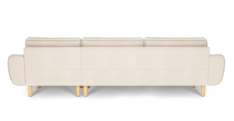 Klem 306 x 171 Sectional Cylindrical Wooden leg - Bouclé