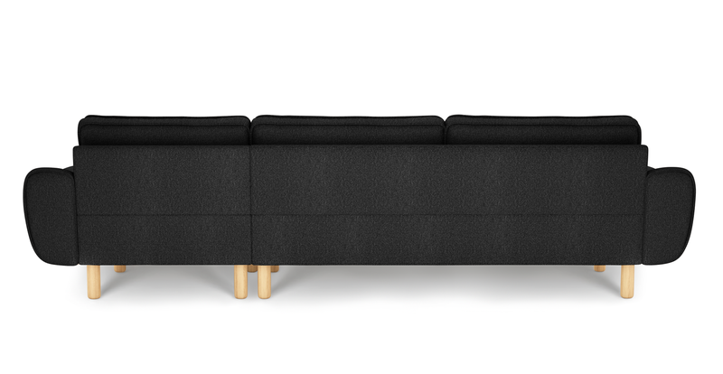 Klem 306 x 171 Sectional Cylindrical Wooden leg - Bouclé