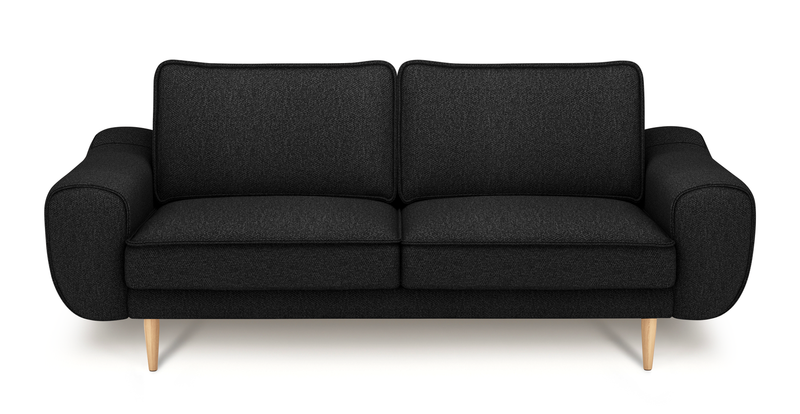 Klem 2 seater sofa wooden leg - bouclé