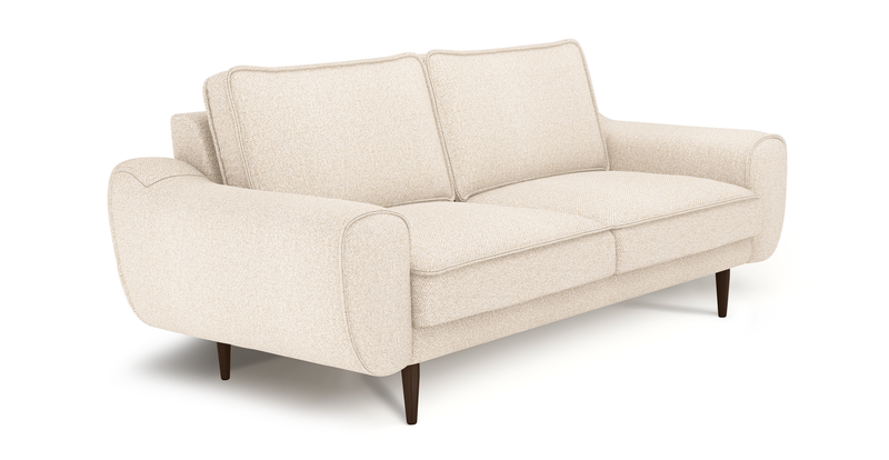 Klem 2 seater sofa wooden leg - bouclé