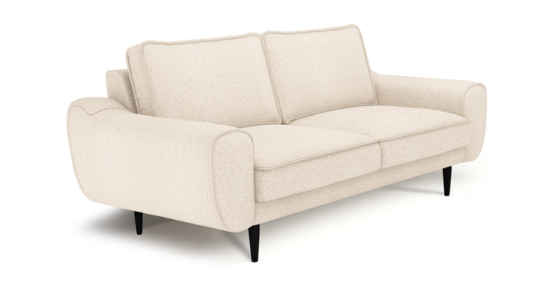 Klem 2 seater sofa wooden leg - bouclé