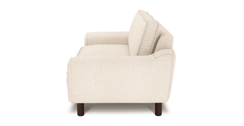 Klem 2 seater Sofa Cylindrical Wooden leg - Bouclé