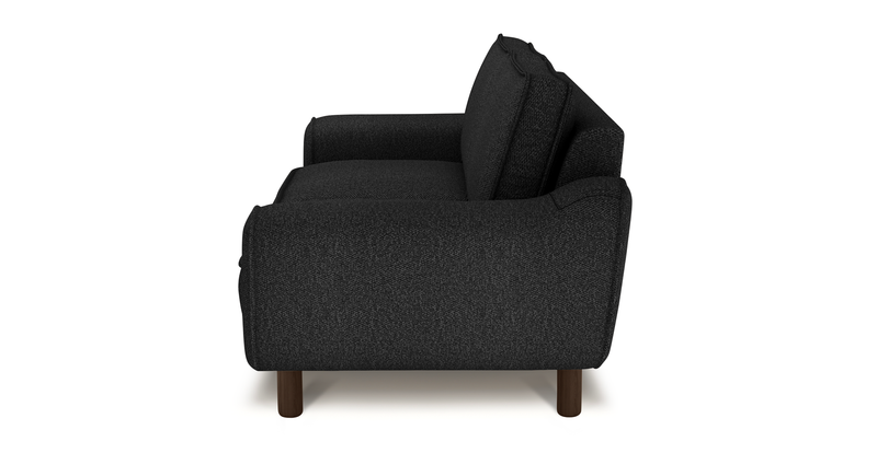 Klem 2 seater Sofa Cylindrical Wooden leg - Bouclé