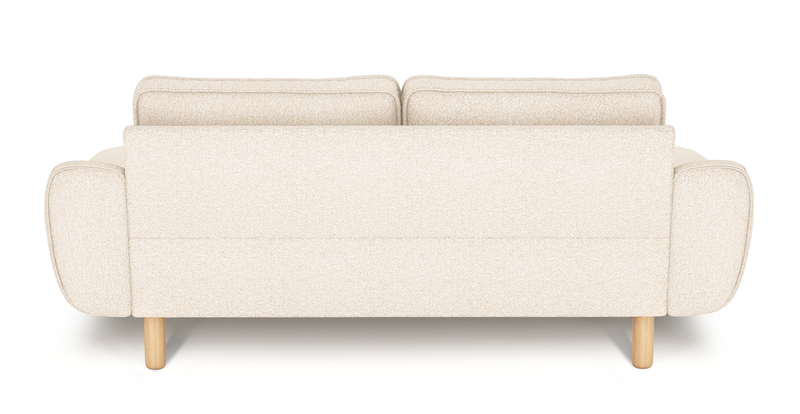 Klem 2 seater Sofa Cylindrical Wooden leg - Bouclé