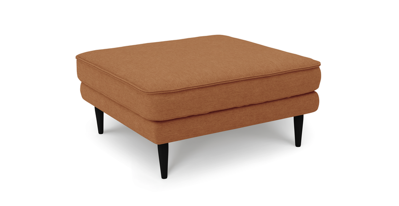 Klem Ottoman Wooden leg - performance fabric