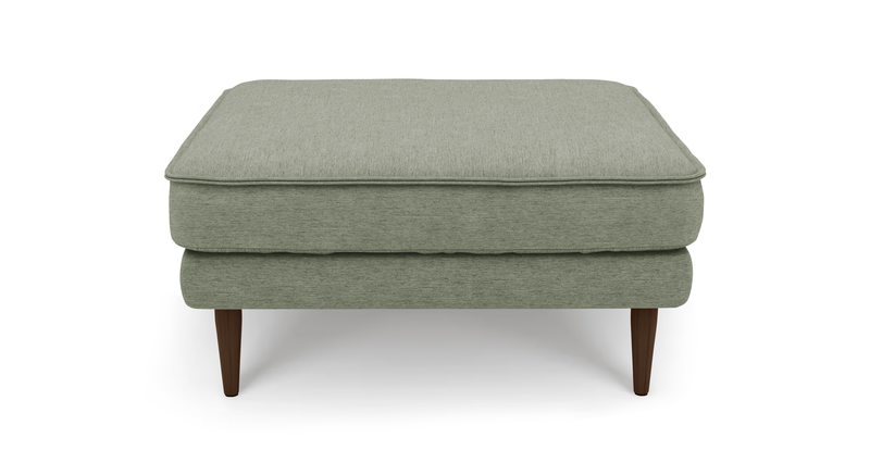 Klem Ottoman Wooden leg - performance fabric