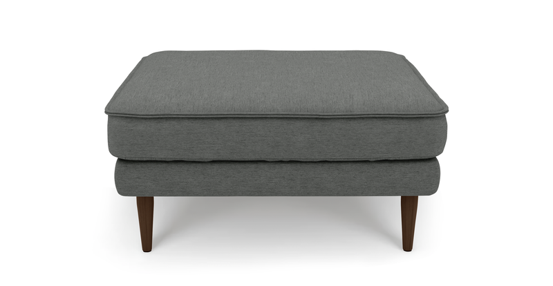 Klem Ottoman Wooden leg - performance fabric