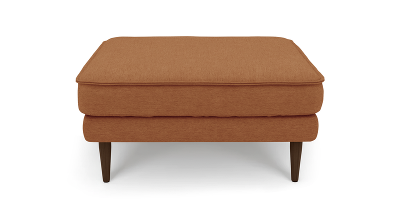Klem Ottoman Wooden leg - performance fabric
