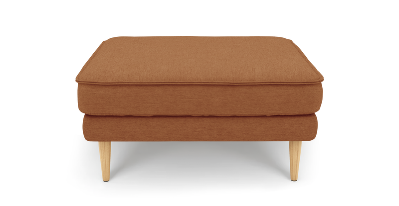 Klem Ottoman Wooden leg - performance fabric