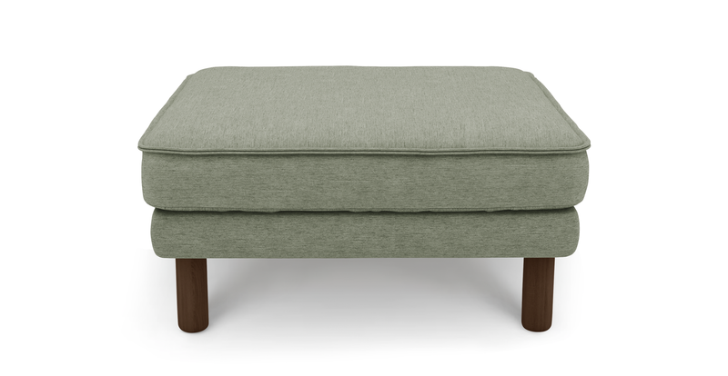 Klem Ottoman Cylindrical wooden leg - performance fabric