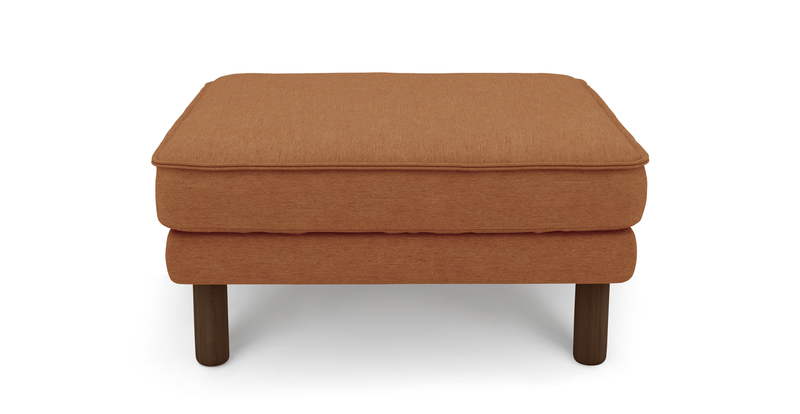 Klem Ottoman Cylindrical wooden leg - performance fabric