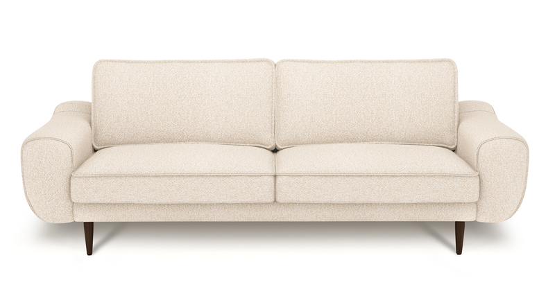 Klem 3-Seater Sofa Wooden Leg - Bouclé