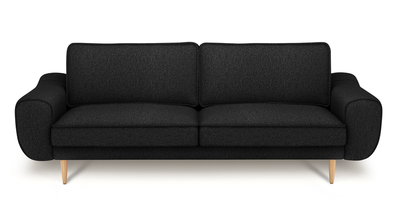 Klem 3-Seater Sofa Wooden Leg - Bouclé