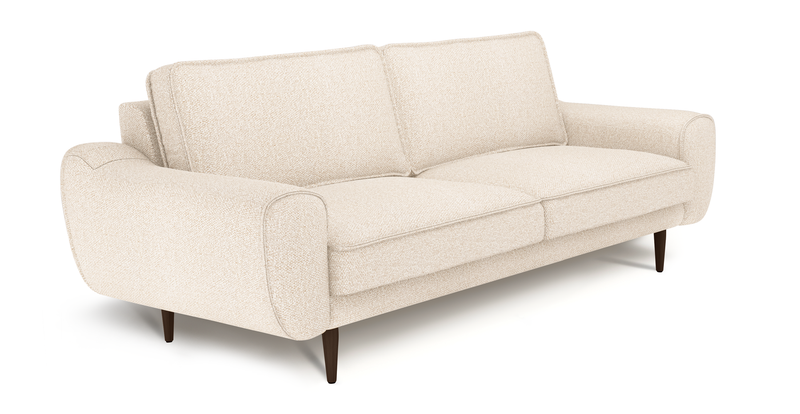 Klem 3-Seater Sofa Wooden Leg - Bouclé