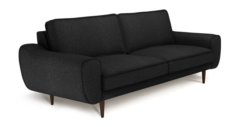 Klem 3-Seater Sofa Wooden Leg - Bouclé