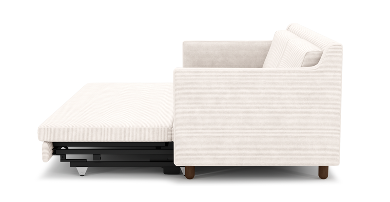 Losa Slim 3-Sitzer Sofa Bett Zylindrisch Holzbein - Cord Velours