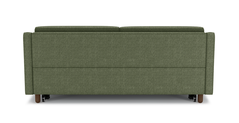 Losa Slim 3-Sitzer Sofa Bett Zylindrisch Holzbein - Naturgewebe