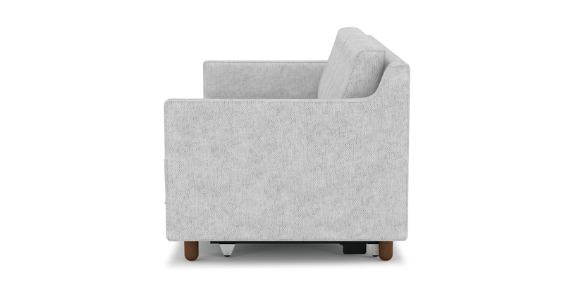 Losa Slim 3-Sitzer Sofa Bett Zylindrisch Holzbein - Naturgewebe