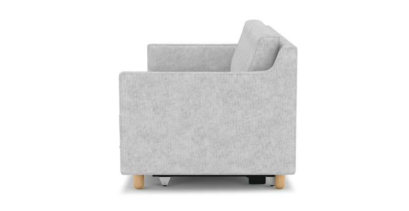 Losa Slim 3-Sitzer Sofa Bett Zylindrisch Holzbein - Naturgewebe