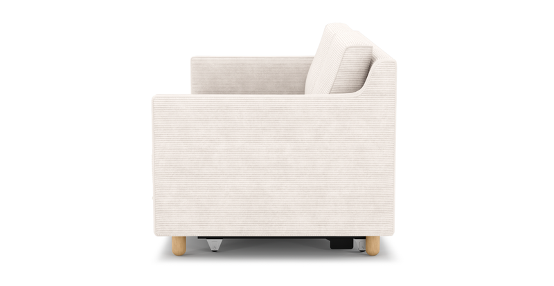Losa Slim 3-Sitzer Sofa Bett Zylindrisch Holzbein - Cord Velours