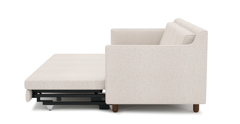 Losa Slim 3-Sitzer Sofa Bett Zylindrisch Holzbein - Bouclé