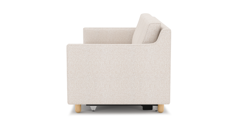 Losa Slim 3-Sitzer Sofa Bett Zylindrisch Holzbein - Bouclé