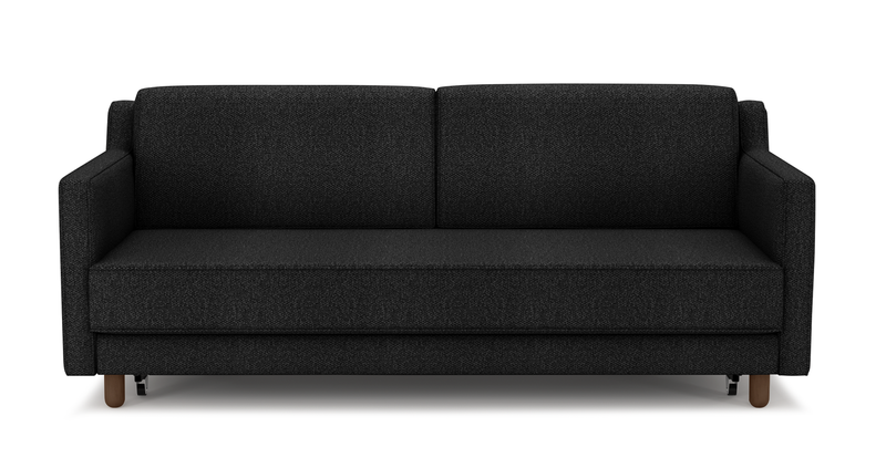 Losa Slim 3-Sitzer Sofa Bett Zylindrisch Holzbein - Bouclé