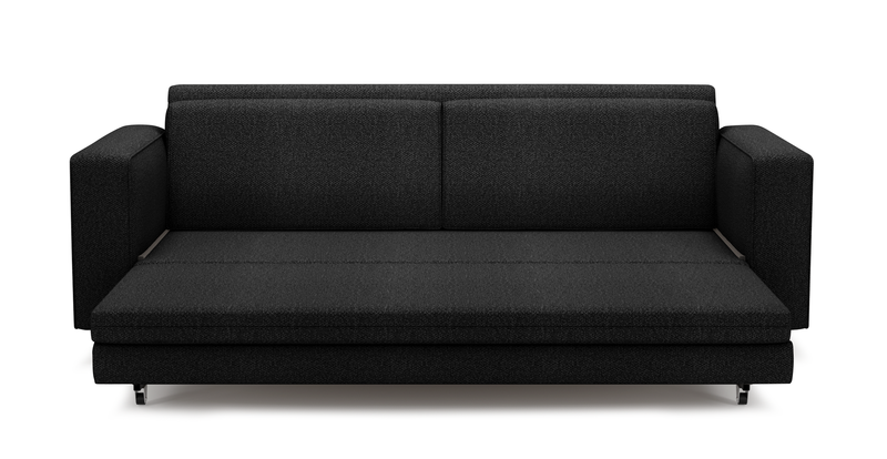 Losa 3-Sitzer Sofa Bett Zylindrisch Holzbein - Bouclé