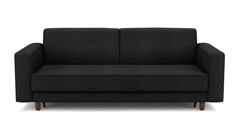 Losa 3-Sitzer Sofa Bett Zylindrisch Holzbein - Bouclé