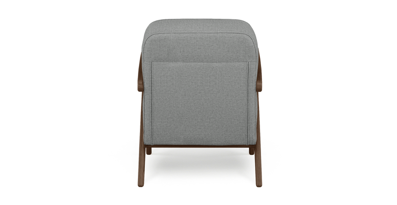 Levy oak accent chair - fabric