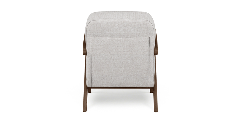 Levy oak accent chair - fabric