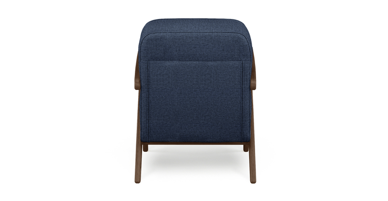 Levy oak accent chair - fabric