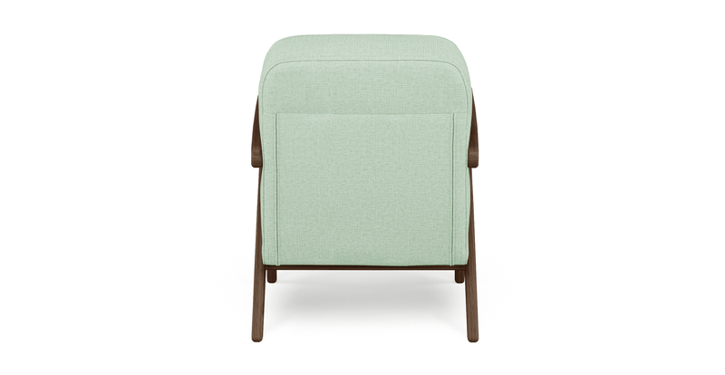 Levy oak accent chair - fabric