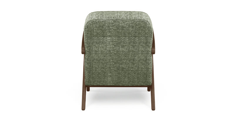 Levy oak accent chair - natural fabric