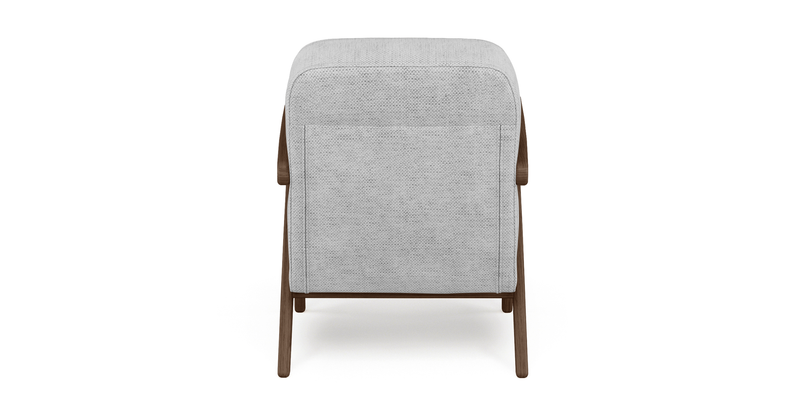 Levy oak accent chair - natural fabric