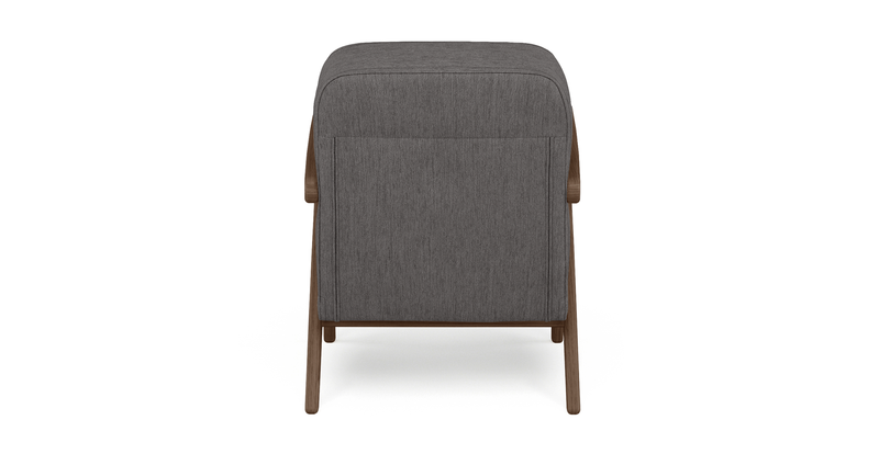 Levy oak accent chair - performance fabric