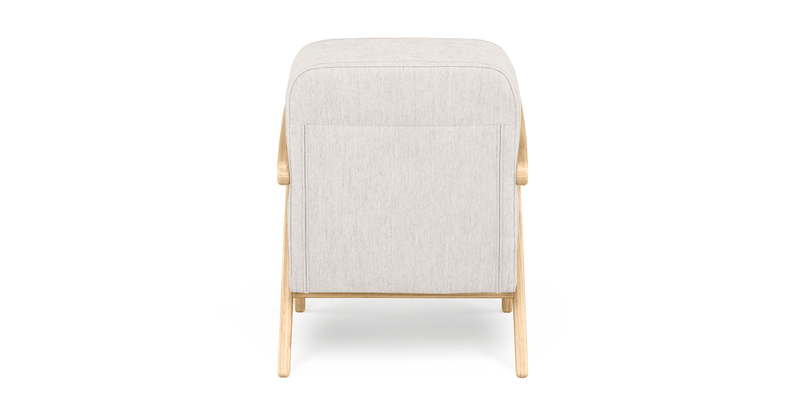 Levy oak accent chair - performance fabric