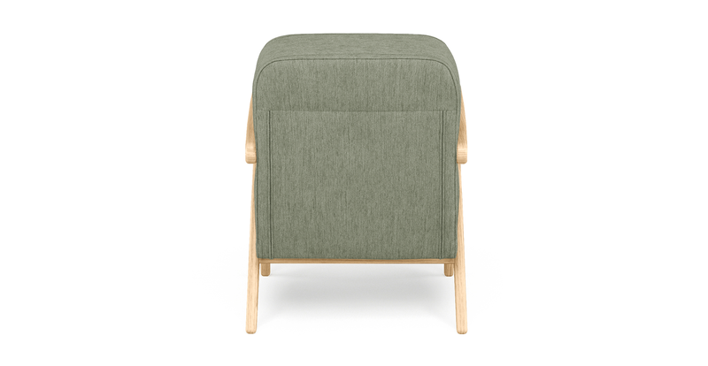 Levy oak accent chair - performance fabric